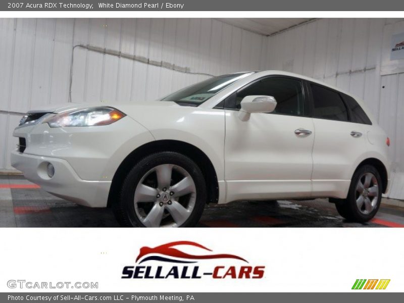 White Diamond Pearl / Ebony 2007 Acura RDX Technology