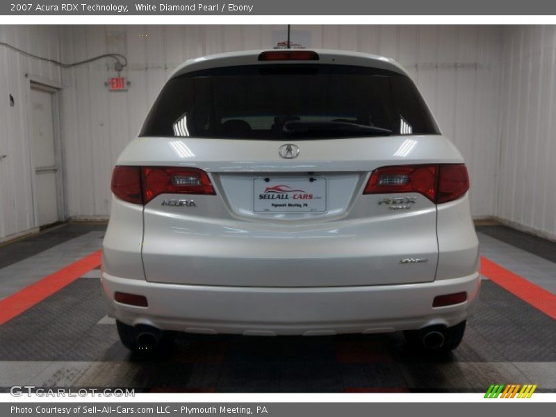 White Diamond Pearl / Ebony 2007 Acura RDX Technology