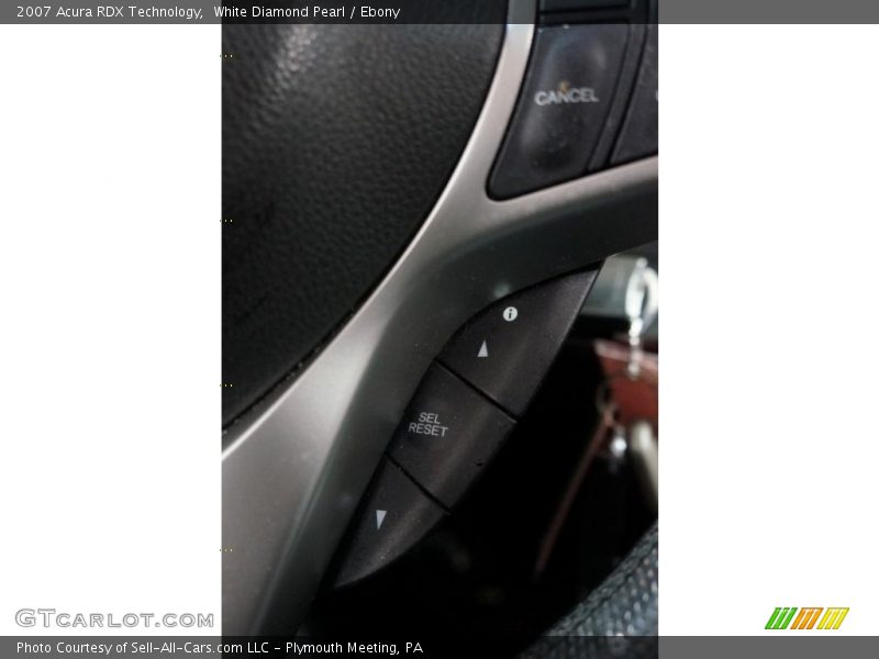 White Diamond Pearl / Ebony 2007 Acura RDX Technology