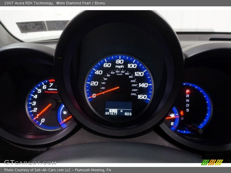 White Diamond Pearl / Ebony 2007 Acura RDX Technology