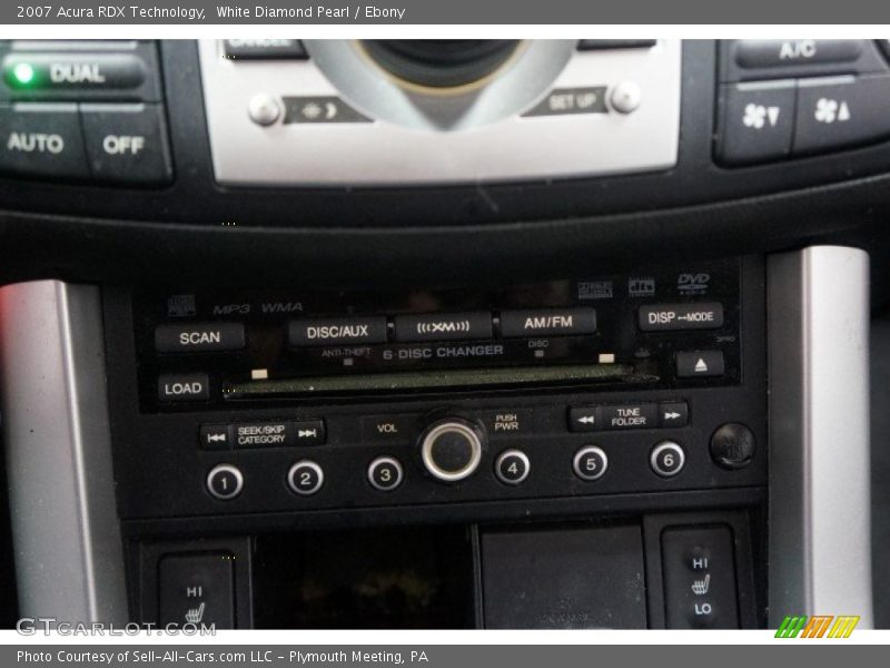 White Diamond Pearl / Ebony 2007 Acura RDX Technology