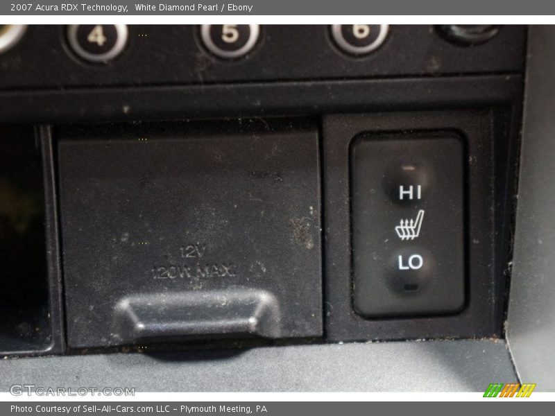 White Diamond Pearl / Ebony 2007 Acura RDX Technology
