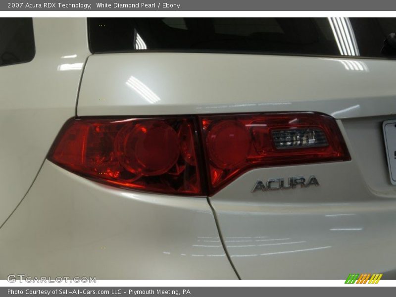 White Diamond Pearl / Ebony 2007 Acura RDX Technology