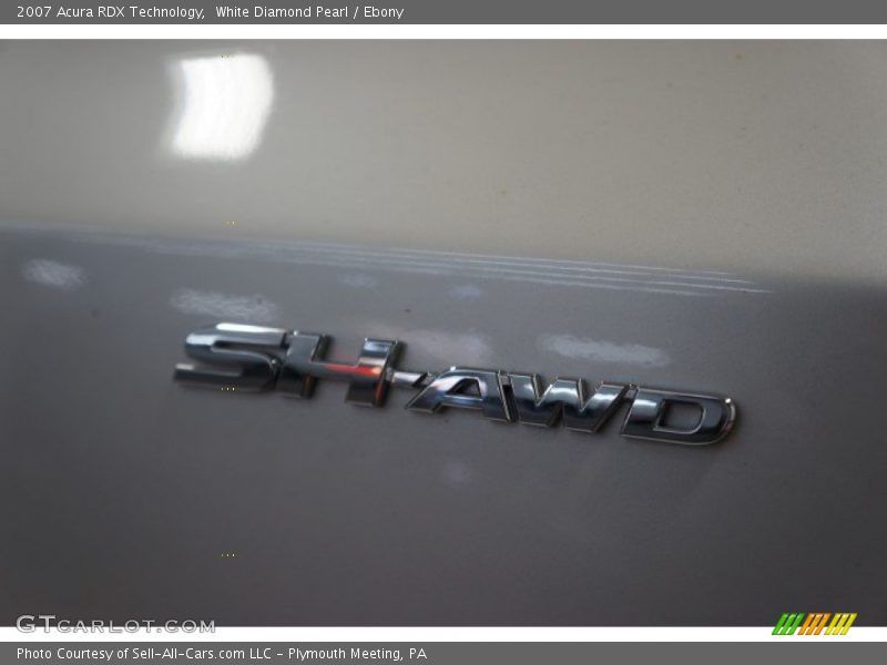 White Diamond Pearl / Ebony 2007 Acura RDX Technology