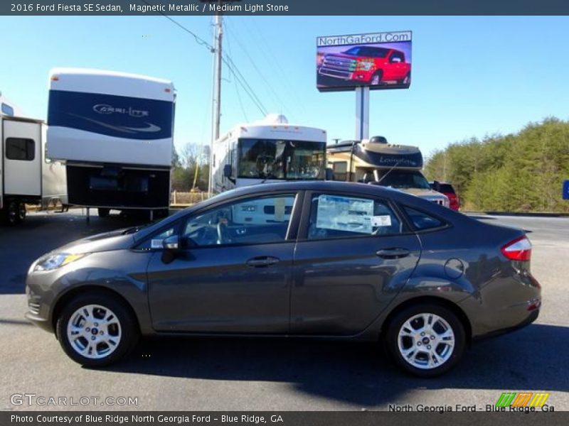 Magnetic Metallic / Medium Light Stone 2016 Ford Fiesta SE Sedan