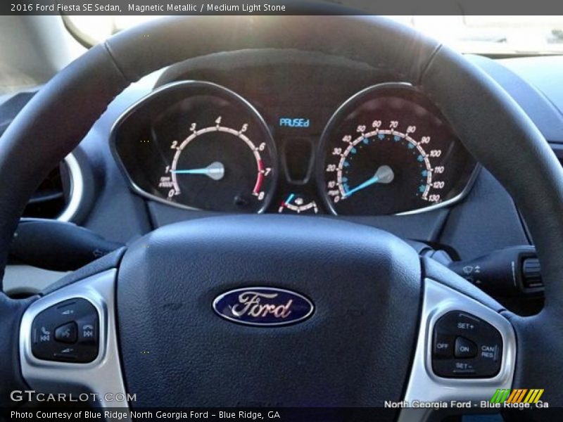 Magnetic Metallic / Medium Light Stone 2016 Ford Fiesta SE Sedan