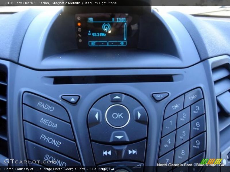 Magnetic Metallic / Medium Light Stone 2016 Ford Fiesta SE Sedan