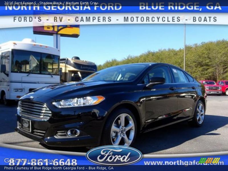Shadow Black / Medium Earth Gray 2016 Ford Fusion S