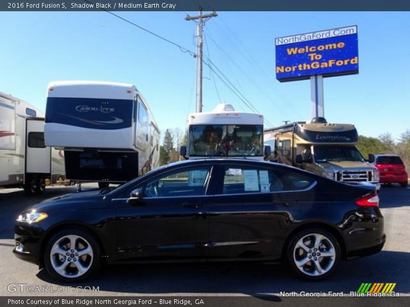 Shadow Black / Medium Earth Gray 2016 Ford Fusion S
