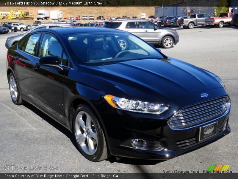 Shadow Black / Medium Earth Gray 2016 Ford Fusion S