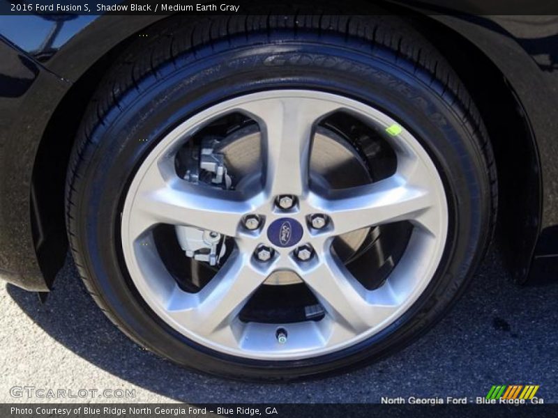 Shadow Black / Medium Earth Gray 2016 Ford Fusion S