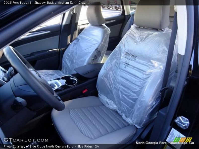 Shadow Black / Medium Earth Gray 2016 Ford Fusion S