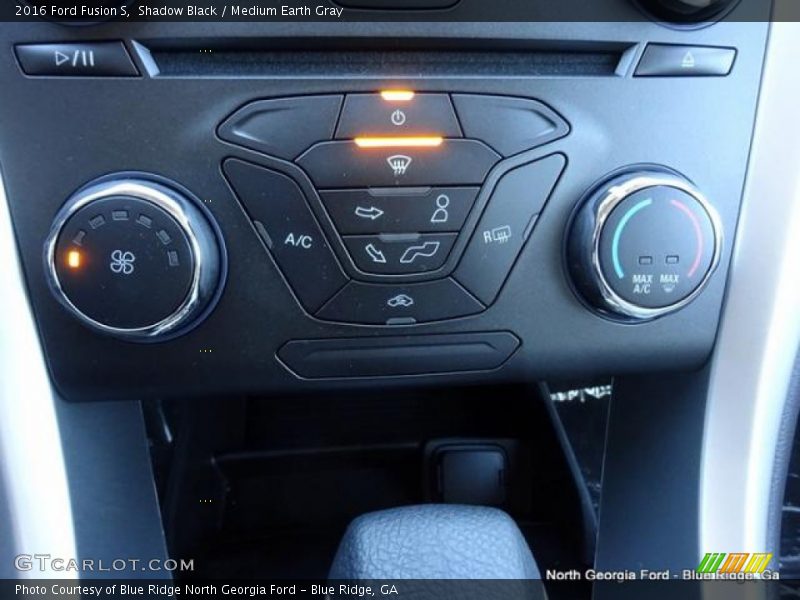 Shadow Black / Medium Earth Gray 2016 Ford Fusion S