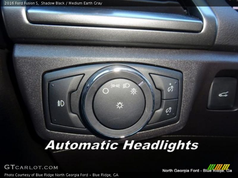 Shadow Black / Medium Earth Gray 2016 Ford Fusion S