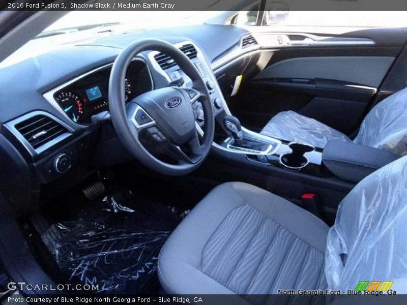 Shadow Black / Medium Earth Gray 2016 Ford Fusion S