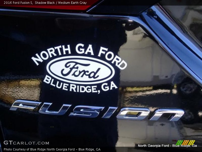 Shadow Black / Medium Earth Gray 2016 Ford Fusion S