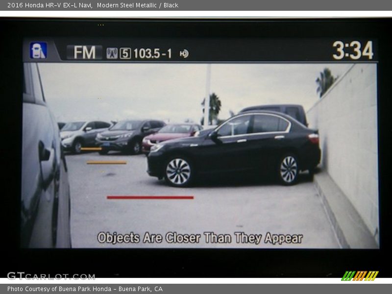 Modern Steel Metallic / Black 2016 Honda HR-V EX-L Navi