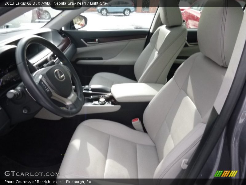 Nebula Gray Pearl / Light Gray 2013 Lexus GS 350 AWD