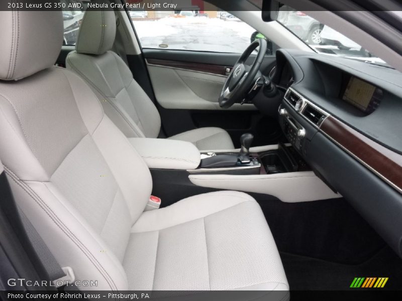 Nebula Gray Pearl / Light Gray 2013 Lexus GS 350 AWD