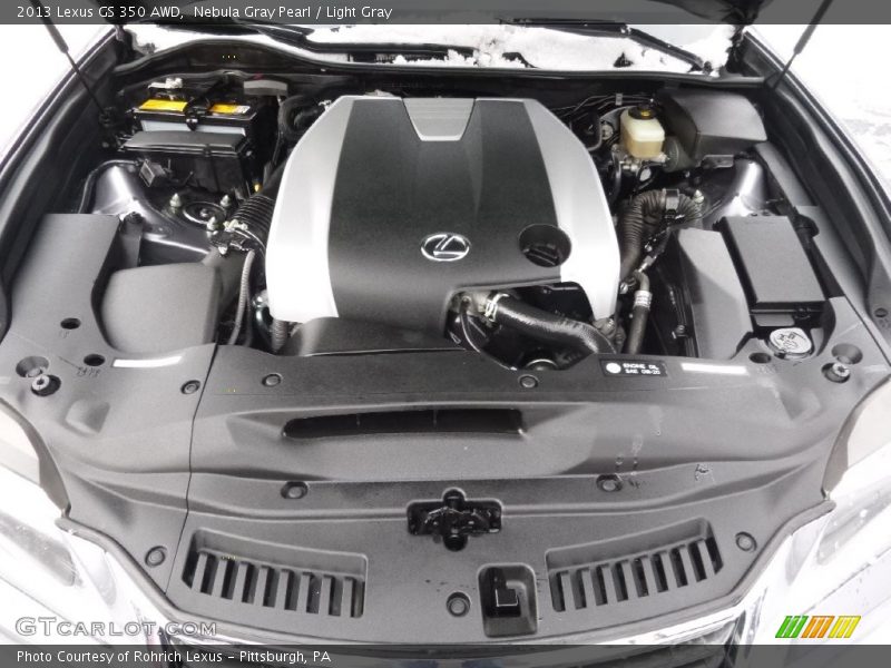 Nebula Gray Pearl / Light Gray 2013 Lexus GS 350 AWD