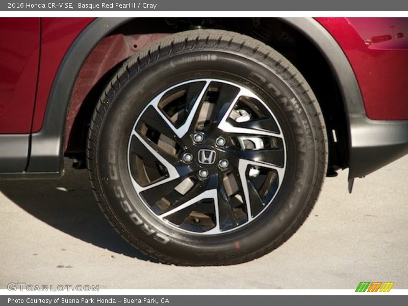 Basque Red Pearl II / Gray 2016 Honda CR-V SE