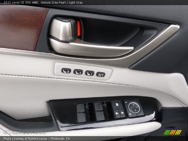 Nebula Gray Pearl / Light Gray 2013 Lexus GS 350 AWD