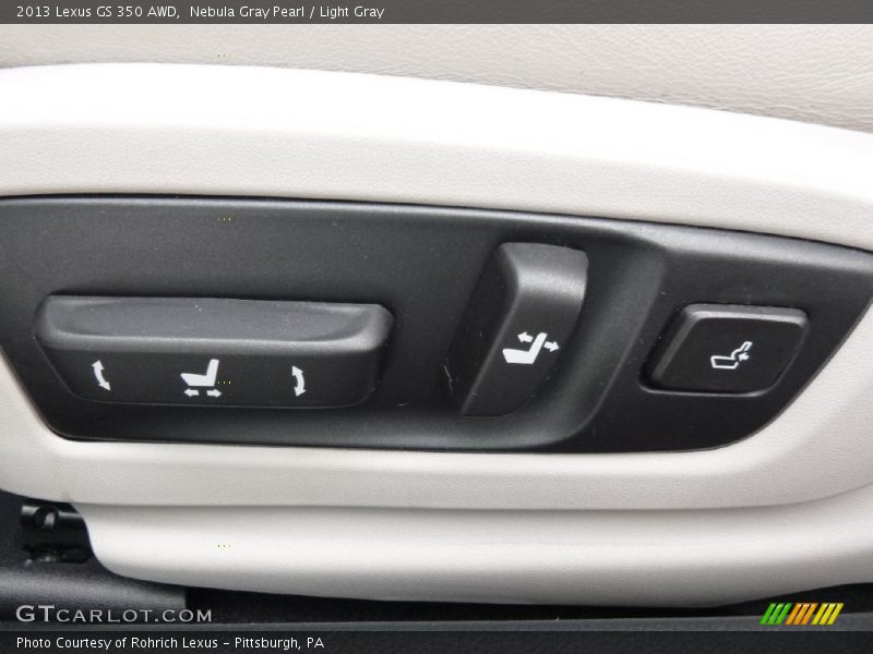 Nebula Gray Pearl / Light Gray 2013 Lexus GS 350 AWD