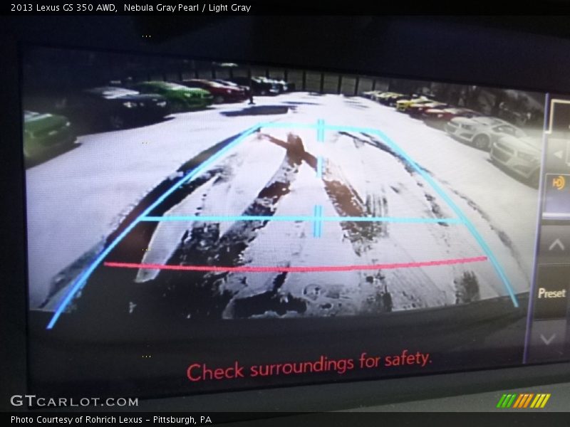 Nebula Gray Pearl / Light Gray 2013 Lexus GS 350 AWD