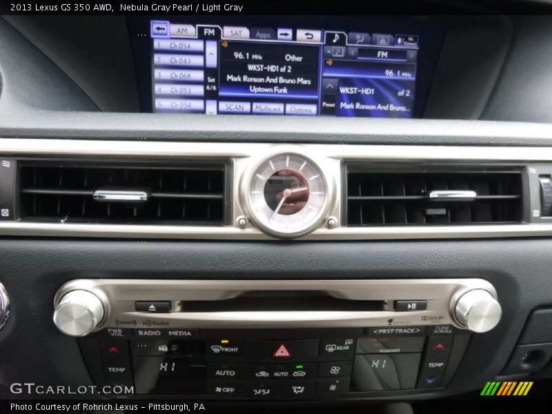 Nebula Gray Pearl / Light Gray 2013 Lexus GS 350 AWD