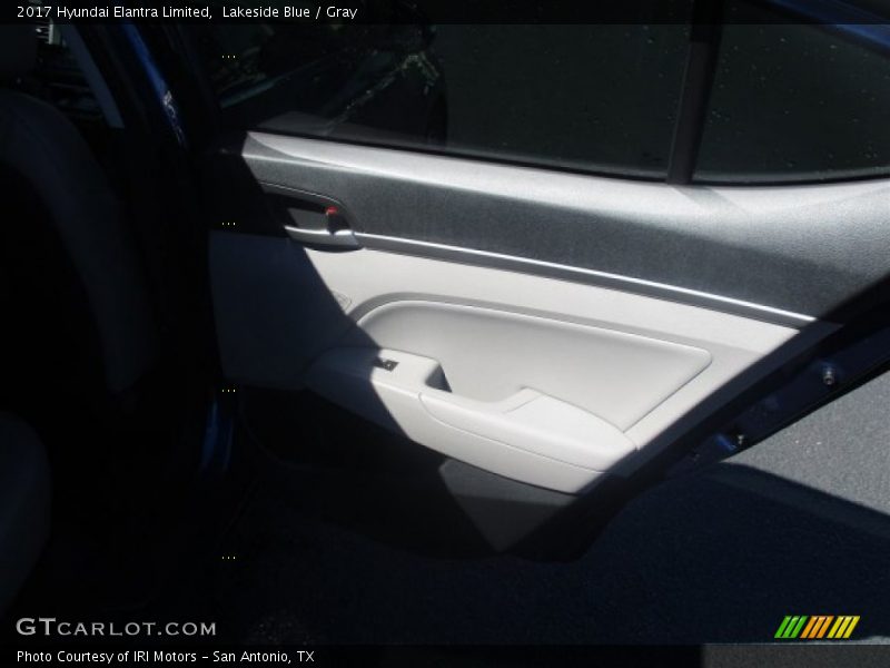 Lakeside Blue / Gray 2017 Hyundai Elantra Limited