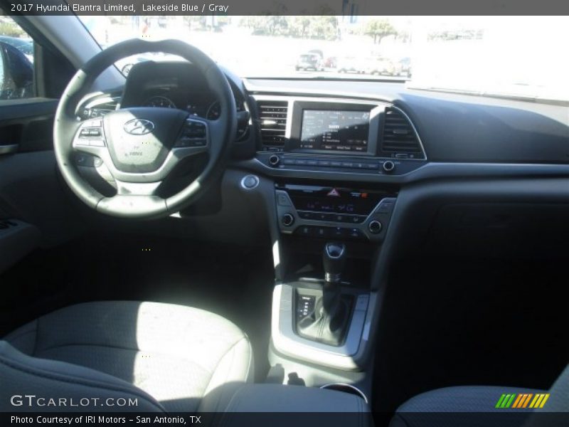 Lakeside Blue / Gray 2017 Hyundai Elantra Limited