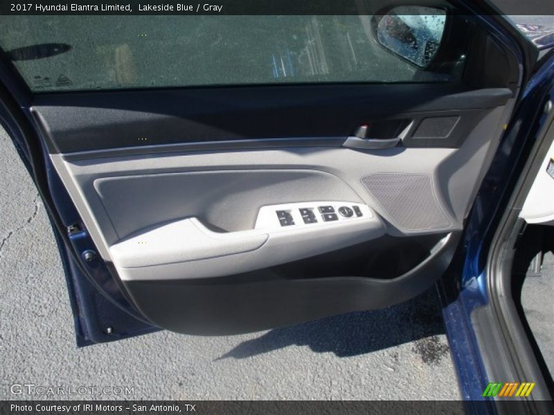 Lakeside Blue / Gray 2017 Hyundai Elantra Limited