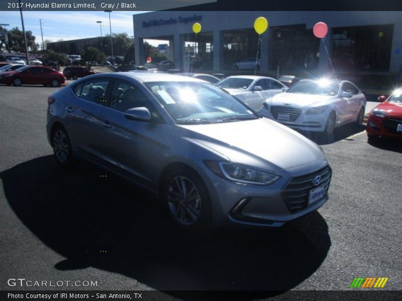 Gray / Black 2017 Hyundai Elantra Limited
