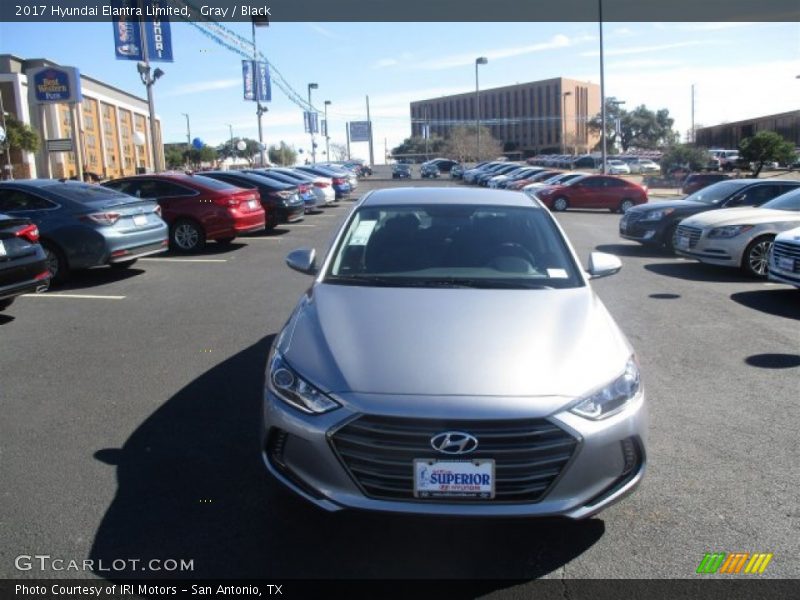 Gray / Black 2017 Hyundai Elantra Limited