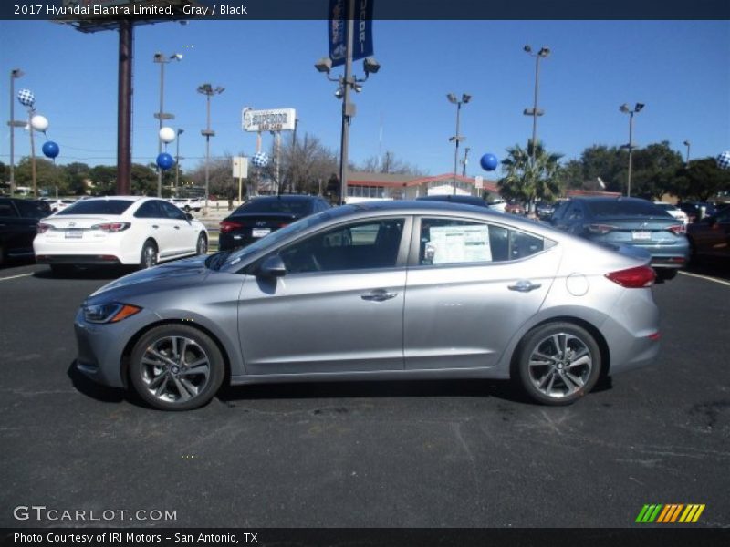 Gray / Black 2017 Hyundai Elantra Limited