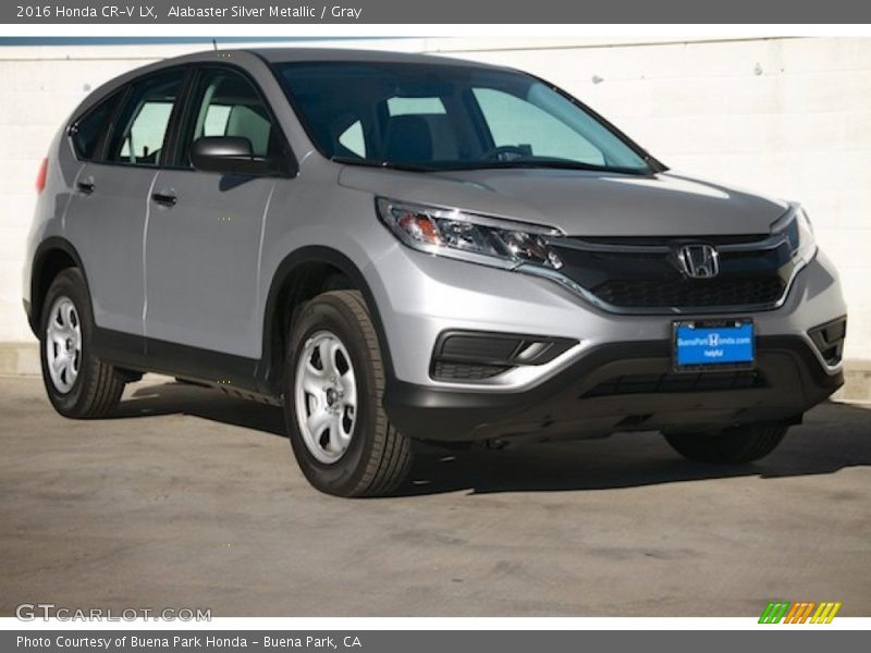 Alabaster Silver Metallic / Gray 2016 Honda CR-V LX