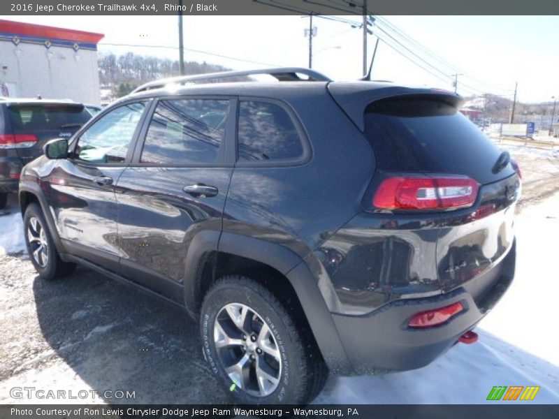 Rhino / Black 2016 Jeep Cherokee Trailhawk 4x4