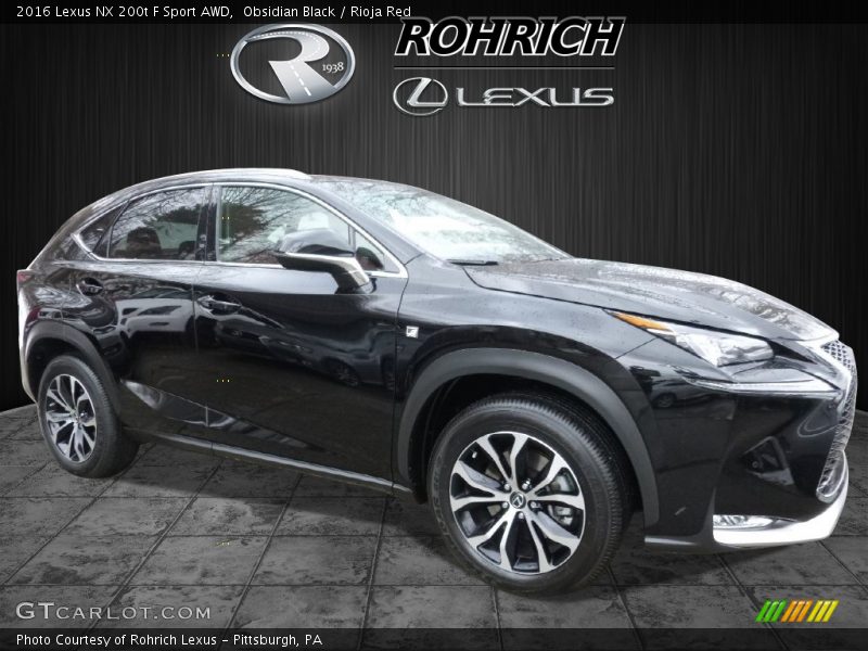 Obsidian Black / Rioja Red 2016 Lexus NX 200t F Sport AWD