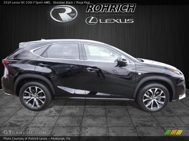 Obsidian Black / Rioja Red 2016 Lexus NX 200t F Sport AWD