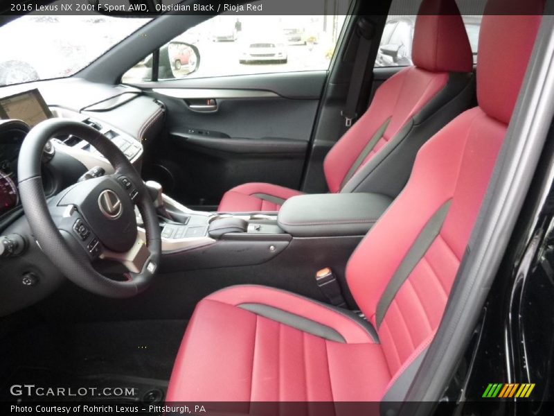 Front Seat of 2016 NX 200t F Sport AWD