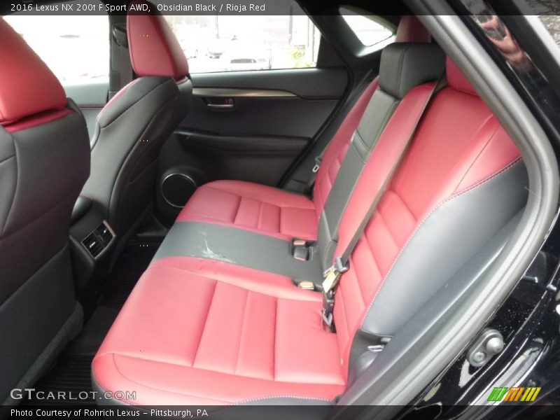 Rear Seat of 2016 NX 200t F Sport AWD
