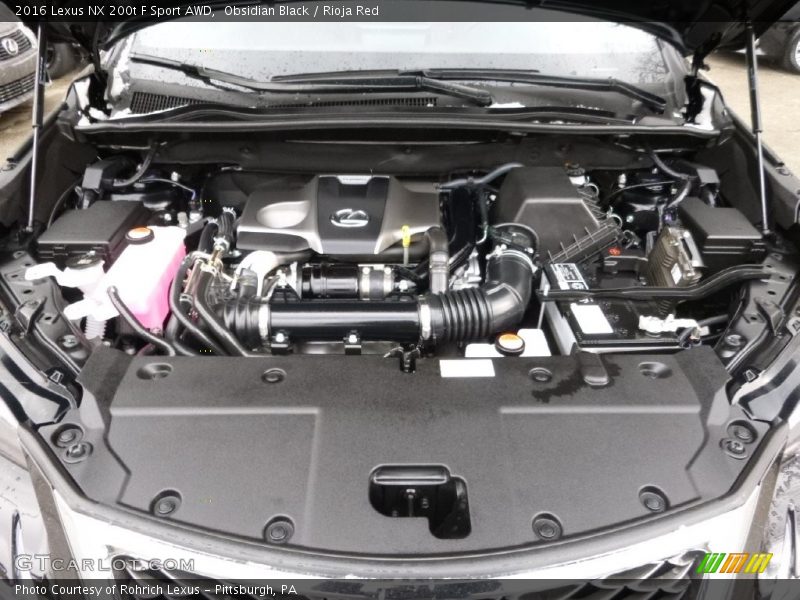  2016 NX 200t F Sport AWD Engine - 2.0 Liter Turbocharged DOHC 16-Valve VVT-iW 4 Cylinder