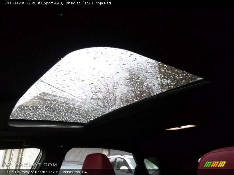 Obsidian Black / Rioja Red 2016 Lexus NX 200t F Sport AWD