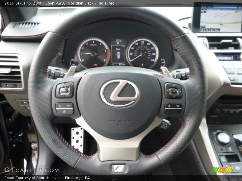 Obsidian Black / Rioja Red 2016 Lexus NX 200t F Sport AWD