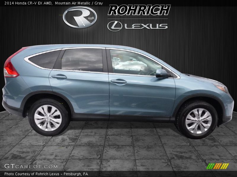Mountain Air Metallic / Gray 2014 Honda CR-V EX AWD