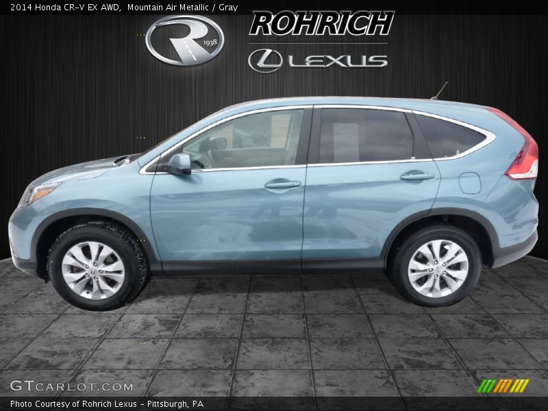 Mountain Air Metallic / Gray 2014 Honda CR-V EX AWD