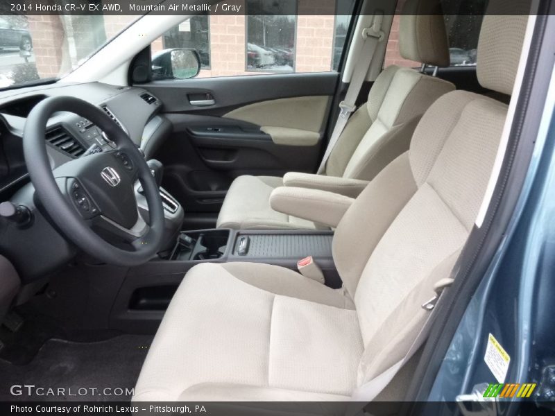 Mountain Air Metallic / Gray 2014 Honda CR-V EX AWD