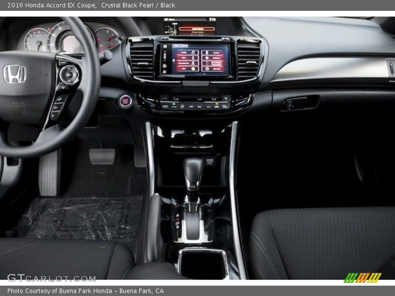 Crystal Black Pearl / Black 2016 Honda Accord EX Coupe