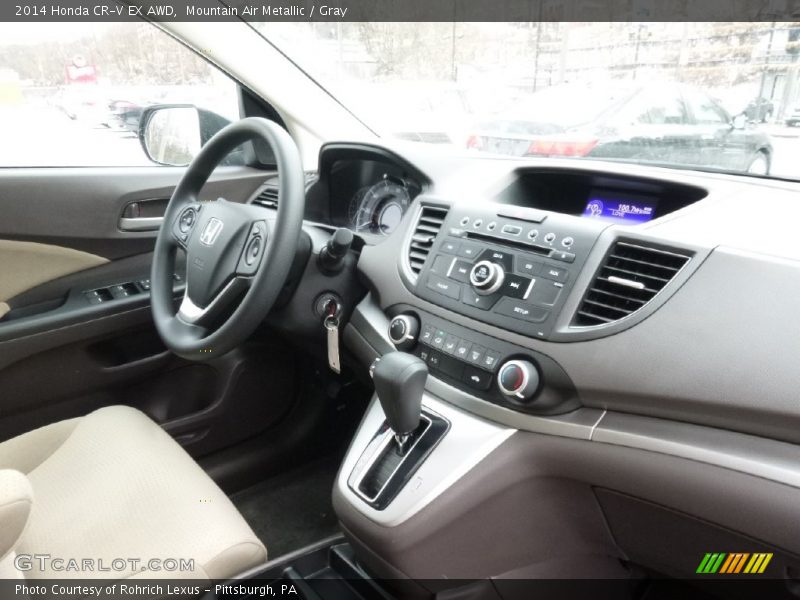Mountain Air Metallic / Gray 2014 Honda CR-V EX AWD