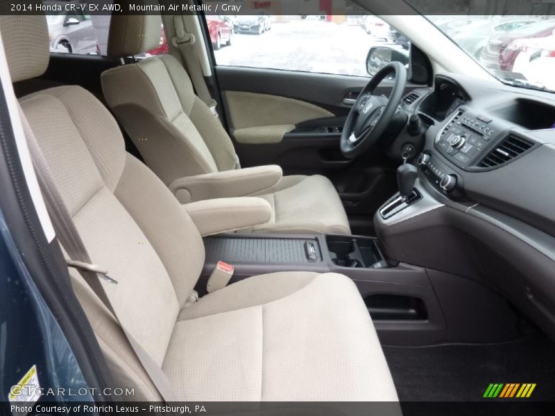 Mountain Air Metallic / Gray 2014 Honda CR-V EX AWD